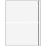 Super Forms 80637 - Blank 1099 2up Paper (with 1/2" Side Perforation)