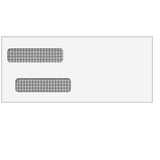 Super Forms 80750S - #10 Double Window Envelope (Self Seal)