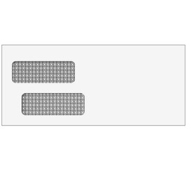 Super Forms 81553 - #10 Double Window Envelope (Moisture Seal)