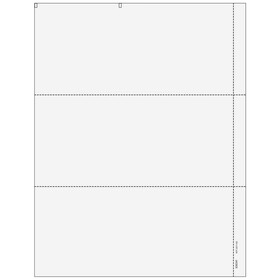 Super Forms 83634I - 3up Blank W-2 Form with 1/2&quot; Side Perforation (with Employee Instructions)