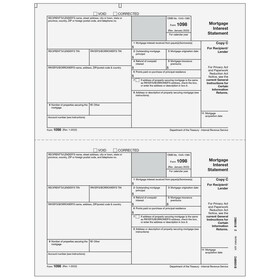 Super Forms B1098RC05 - Form 1098 Mortgage Interest Statement - Copy C Recipient/Lender