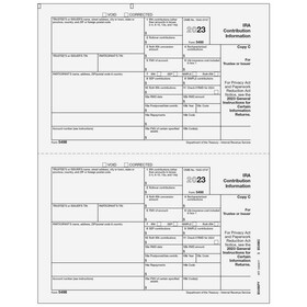 Super Forms B5498PY05 - Form 5498 IRA Contribution Information Copy C Trustee/Issuer