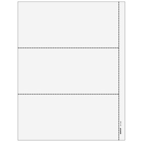 Super Forms B99PERF05 - 3up Blank 1099 Form (without Instructions)