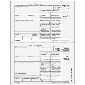 Super Forms BB105 - Form 1099-B Proceeds from Broker and Barter Exchange Transactions - Copy 1 State