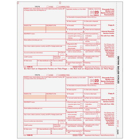Super Forms BBFED05 - Form 1099-B Proceeds From Broker and Barter Exchange Transactions- Copy A Federal
