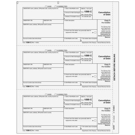 Super Forms BCPAY05 - Form 1099-C Cancellation of Debt - Copy C Creditor