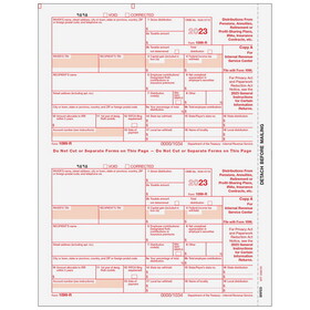 Super Forms BRFED05 - Form 1099-R Distributions From Pensions, etc. - Copy A Federal