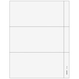 Super Forms BW23PERF05 - 3up Blank W-2 Form with 3/4" Side Perforation (without Instructions)