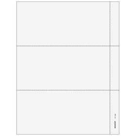 Super Forms BW23PERF05 - 3up Blank W-2 Form with 3/4&quot; Side Perforation (without Instructions)