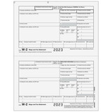 Super Forms BW2EEBC05 - Form W-2 Employee Federal and Record Copies B/C