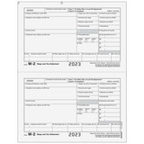 Super Forms BW2ERD105 - Form W-2 Copy 1/D Employer State, City or Local, and Record Copy