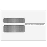 Super Forms DWENVS05 - W-2 Double Window Envelopes - 2up (Self Seal)