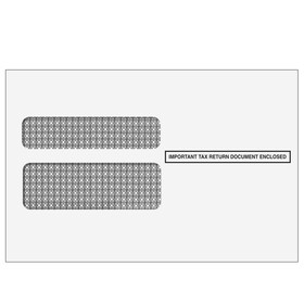 Super Forms DWENVSTE - 2up W-2 Double Window Envelope (Self Seal &amp; Tamper Evident)