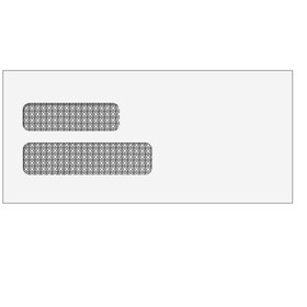 Super Forms E1501 - Double Window Envelope (Moisture Seal) 4 1/8 x 9