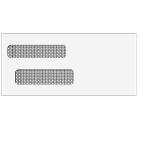 Super Forms E40244 - Double Window Envelope (Moisture Seal) 4 1/8 x 8 7/8