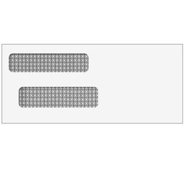 Super Forms E44005 - Double Window Envelope (Moisture Seal) 3 7/8 x 8 7/8
