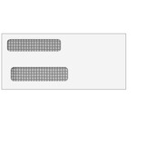 Super Forms E9156414 - Double Window Envelope (Moisture Seal) 3 7/8 x 8 5/8