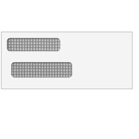 Super Forms E938 - Double Window Envelope (Moisture Seal) 3 3/4 x 8 5/8