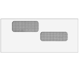 Super Forms E9960214 - Double Window Envelope (Moisture Seal) 4 1/8 x 9 1/2