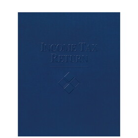 Super Forms FOLDER5EXBL Embossed Income Tax Return Folder with Expanding Pocket