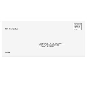 Super Forms FUTNB10 - 1040 Balance Due Envelope - Ogden, UT