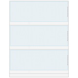 Super Forms L80504XX - Classic Blank 3up Business Check with Herringbone Background