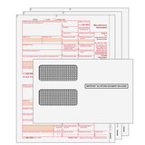 Super Forms MISCS3EG - 1099-MISC Miscellaneous Information Preprinted 3-Part Kit (with Moisture Seal Envelopes)