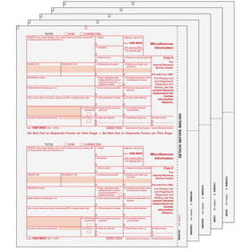 Super Forms MISCS505 - 1099 Miscellaneous Information - 5-part Set (Preprinted)