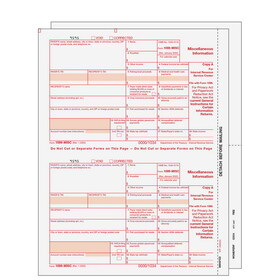 Super Forms MISCSET305 - 1099-MISC Miscellaneous Information 3-part Set (Blank Copies)
