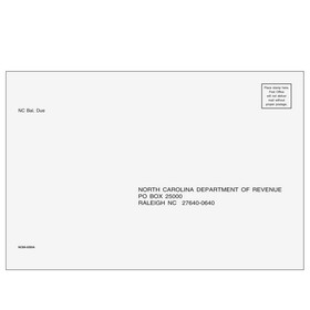 Super Forms NCB610 - North Carolina Balance Due &amp; E-file Envelope