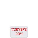 Super Forms ST05 - 'Tax Payer's Copy' Label