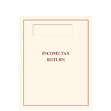 Super Forms TABCVRO10 - Side Staple Income Tax Return Cover with Single Window