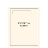 Super Forms TABFLDP10 - Side Staple Income Tax Return Folder with Pocket and Window