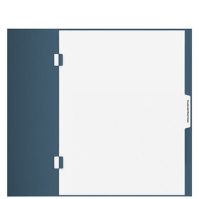 Super Forms TB101S - &#x27;Filing Instructions&#x27; Side Staple Index Tab Divider