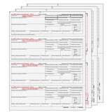 Super Forms W24DOWN605 - Condensed W-2 Form 6-part Set (Horizontal Employee Copies)