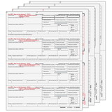 Super Forms W24DOWN805 - Condensed W-2 Form 8-part Set (Horizontal Employee Copies)