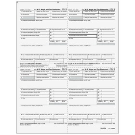 Super Forms W24UPA - W2 4up Quadrant Employee Copies C/B/2/2