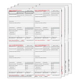 Super Forms W24UPS605 - 4up Quadrant W-2 Form 6-part Set - (4up Employee Copies)