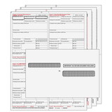 Super Forms W24UPS6EG - 4up Quadrant W-2 Form 6-part Kit - (with Moisture Seal Envelopes)
