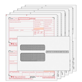 Super Forms W2TRADS6TE - Traditional W-2 Form 6-part Kit (with Tamper Evident Envelopes)