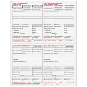 Custom Super Forms BW24UP05 - Form W-2 4up Quadrant Condensed Copies: B ...