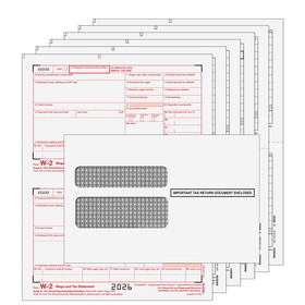 Custom Super Forms W2TRADS6TE - Traditional W-2 Form 6-part Kit (with ...