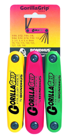 Bondhus 12533 Fold-up Tool Triple Pack 12587(2-8mm), 12589(5/64-1/4)&12634(T9-T40)