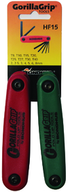 Bondhus 12544 Fold-up Tool Double Pack 12587 (2-8mm) & 12634 (T9-T40)