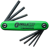 Bondhus Set 7 Tamper Resistant Tip GorillaGrip Fold-up Tools TR7-TR25