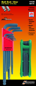 Bondhus Bonus Pack - Ball EndL-wrench Set 10999 (1.5-10mm) & GorillaGrip Fold-up Set 12632 (T6-T25)