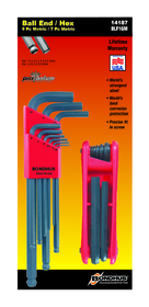 Bondhus 14187 Bonus Pack - Ball End L-wrench Set 10999 (1.5-10mm) & GorillaGrip Fold-up Set 12587 (2-8mm)