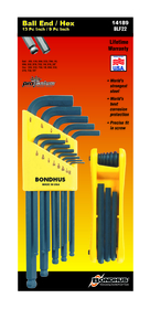 Bondhus Bonus Pack - Ball EndL-wrench Set 10937 (.050-3/8) & GorillaGrip Fold-up Set 12589 (5/64-1/4)