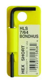 Bondhus 15800 .028" Hex L-wrench - ShortTagged & Barcoded