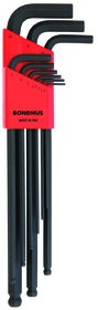 Bondhus 16099 Set 9Ball End L-Wrench XLong 1.5-10mm